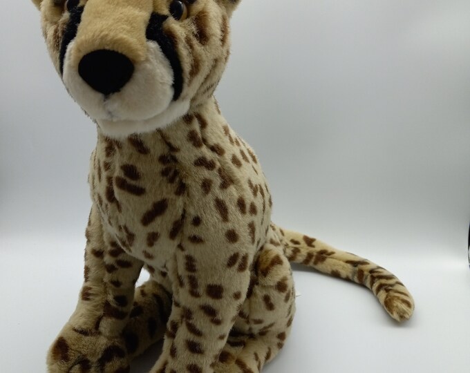 Cute Spotted Cheetah Stuffed Animal Stuffed Cheetah Plush Etsy