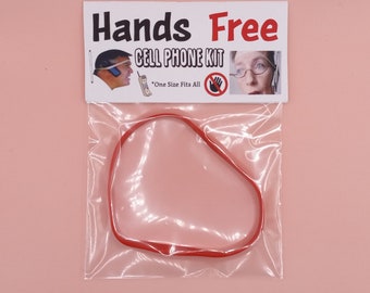 Hands Free Mobile Phone Gag Gift Kit, Funny Prank Gift, Prank Gifts Bulk, Funny Gag Gifts, Gag Gift Ideas, Funny Rubber Band Phone Device