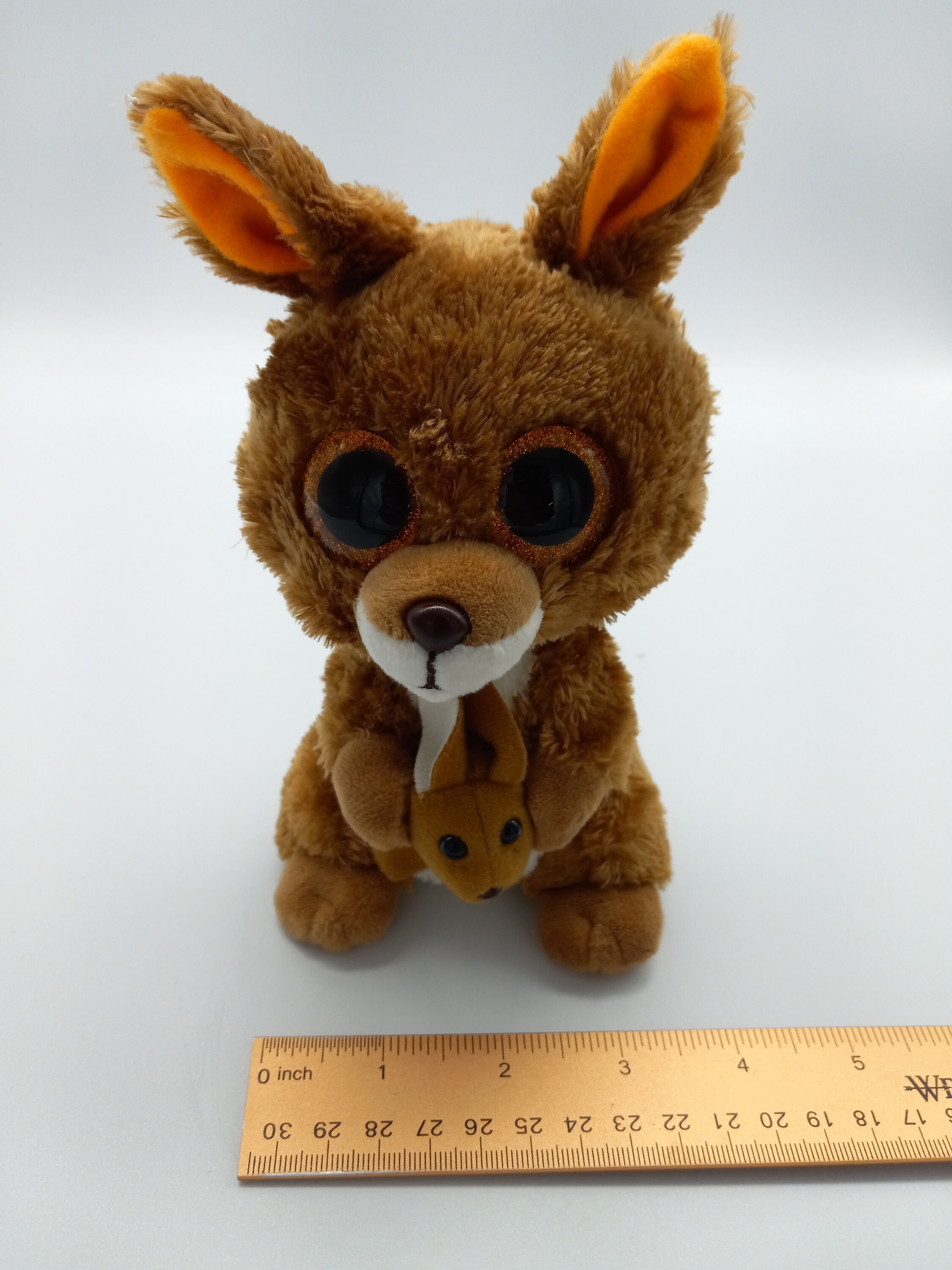 Beanie Boos KIPPER the Kangaroo Glitter Eyes Plush Stuffed Animal, Cute