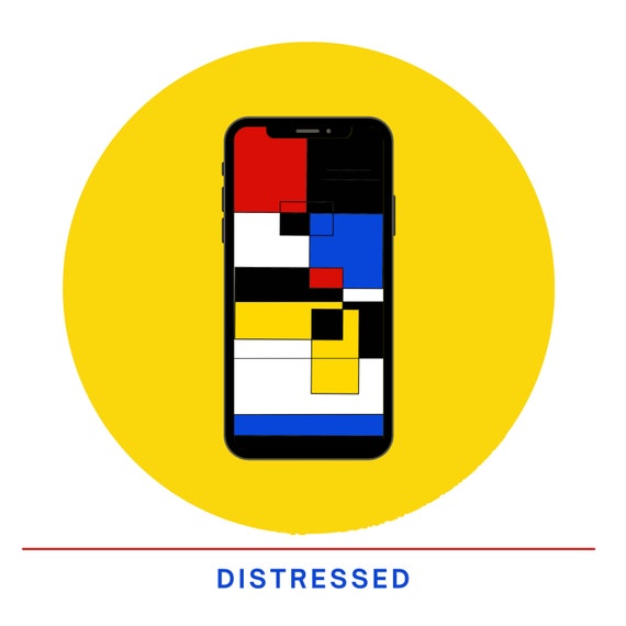 Mondrian Inspired Iphone Wallpaper Etsy