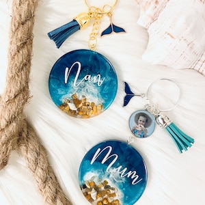 Beach Theme Keychain Etsy UK