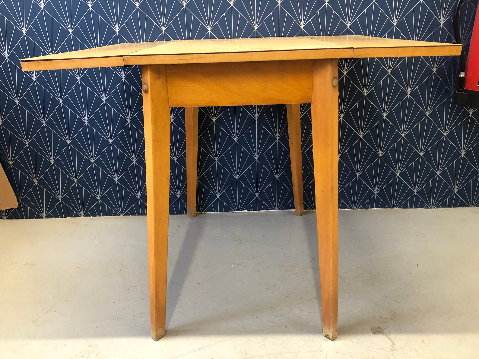 Retro Drop Leaf Formica Kitchen Table - Etsy UK