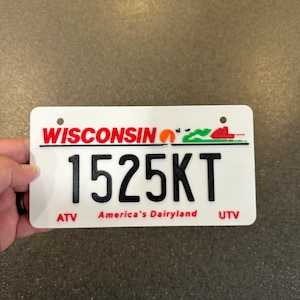 Wisconsin ATV/UTV Personalisiertes Nummernschild