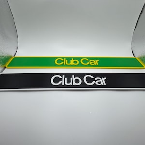 Club Car DS ネームプレート（カスタムカラー）（15.75"x2.25）