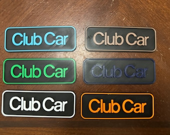 Club Car Precedent Name Plate (3d custom color)