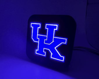 Personalized  3d Printed Backlit Hitch Cover