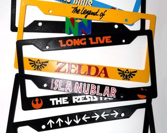 Custom License Plate Frame | Personalized 3D Printed License Plate Frame | Custom Car Tag with Logo