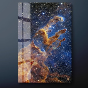 James Webb Telescope Tempered Glass Wall Art: NASA Space Image