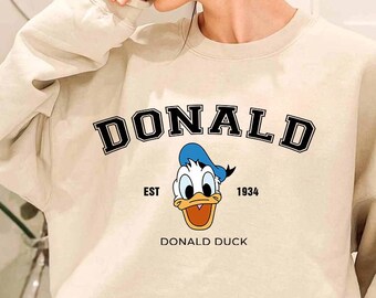 Disney Donald Duck EST 1934 Sweatshirt, Donald Duck Sweatshirt, Disney Donald Duck Sweatshirt, Disney Hoodie, Disney Donald Duck Hoodie