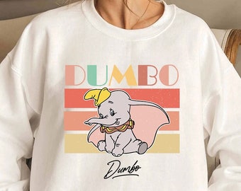 Sudadera Dumbo, sudadera con capucha Dumbo, camisa de vacaciones de Disney, Disney a juego, sudadera vintage de Disney, sudadera Disney Dumbo, camiseta de Disneyland