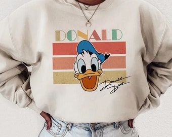 Donald Duck Sweatshirt, Donald Duck Hoodie, Disney Sweatshirt, Disney Hoodie, Disney World Sweatshirt, Donald Family Shirt