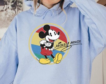 vintage Sketch Mickey Mouse à capuche, sweat-shirt Disney Trip