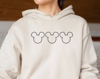 Disney Ears Sweatshirt, Mickey Sweatshirt, Disney Sweatshirt, Unisex Hoodie, Disney Mickey Sweatshirt,Vacation Sweat, Vacation Hoodie