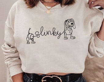 Toy Story Slinky Dog Sweatshirt,Toy Story Sweatshirt, Mickey Ears Slinky Dog, Disney Birthday Gift, You've Got Friend in Me, Magic Kingdom