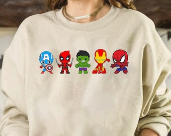 Super Hero Hoodie Sweatshirt, Avengers Sweatshirt, Disney Sweatshirt, Superhero Sweatshirt, Family Sweatshirt, Disneyworld Sweatshirt