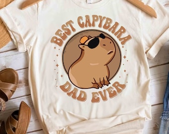 Funny Best Capybara Dad Ever Father's Day WS1076 Magic Kingdom Holiday Trip Unisex T-shirt, Sweatshirt, Family Birthday Gift Adult Kid