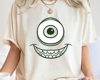 Camiseta unisex de viaje de vacaciones con personajes de Monster Inc Big Face 2 D1148, sudadera, regalo de cumpleaños familiar, camiseta para adultos y niños pequeños
