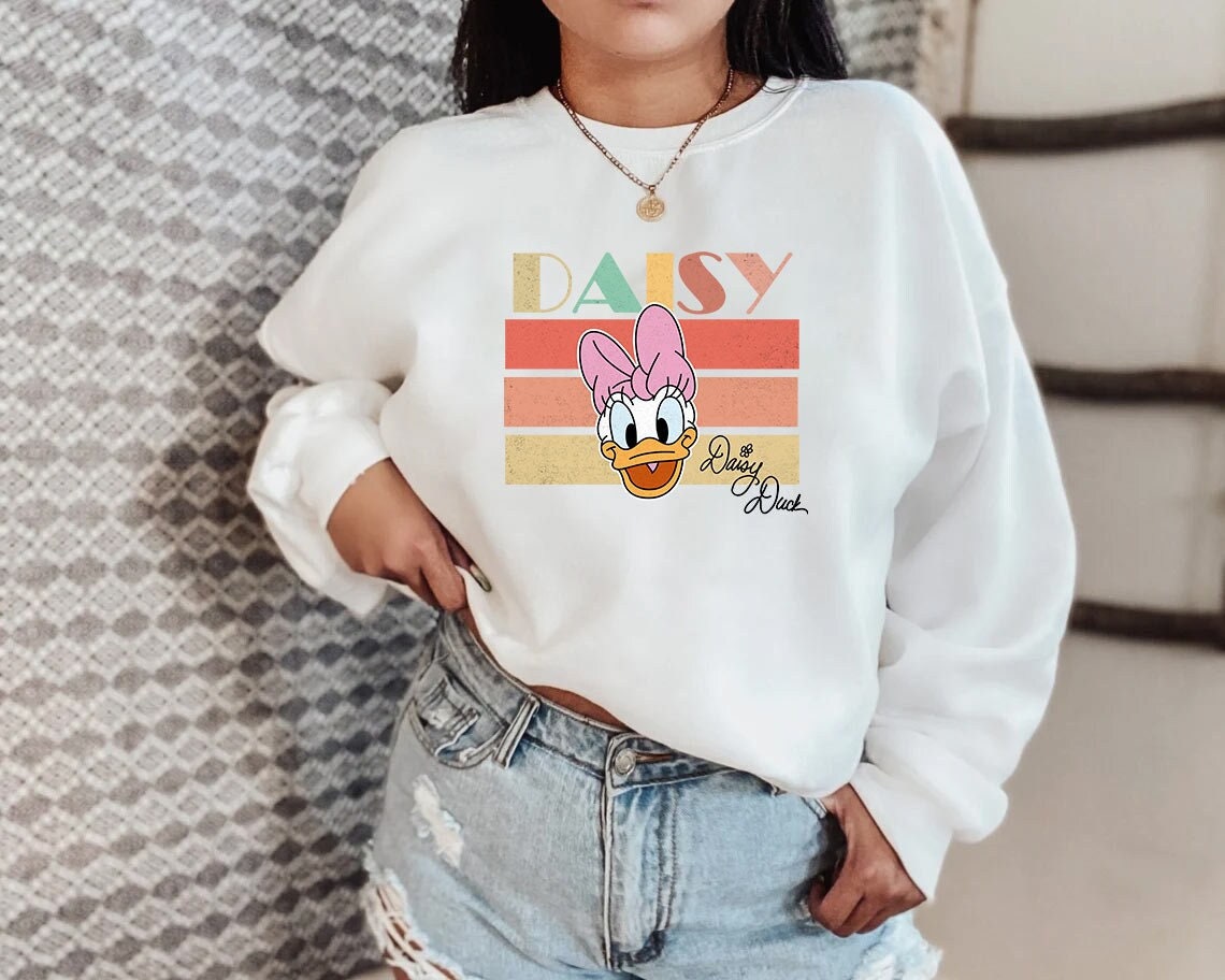 Daisy Duck Sweatshirt Daisy Duck Hoodie Daisy Sweatshirt Daisy Duck Shirt Minnie and Daisy Tee Disney Family Trip Disney Sweatshirt Etsy