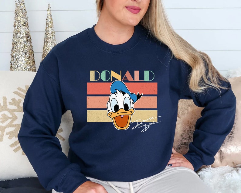 Donald Duck Sweatshirt, Donald Duck Hoodie, Disney Sweatshirt, Disney Hoodie, Disney World Sweatshirt, Donald Family Shirt bild 5