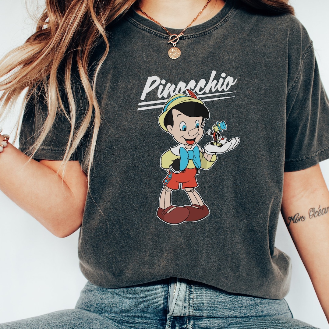 Retro Disney Pinocchio and Jiminy Cricket WS1212 Holiday Trip Unisex T
