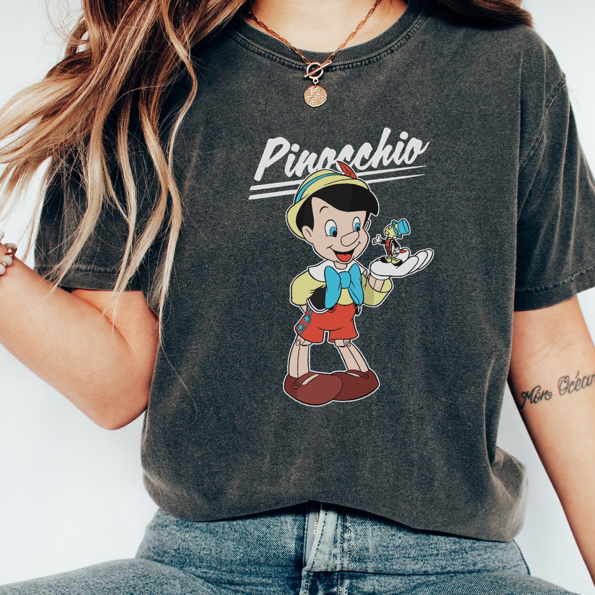 Retro Disney Pinocchio and Jiminy Cricket WS1212 Holiday Trip 