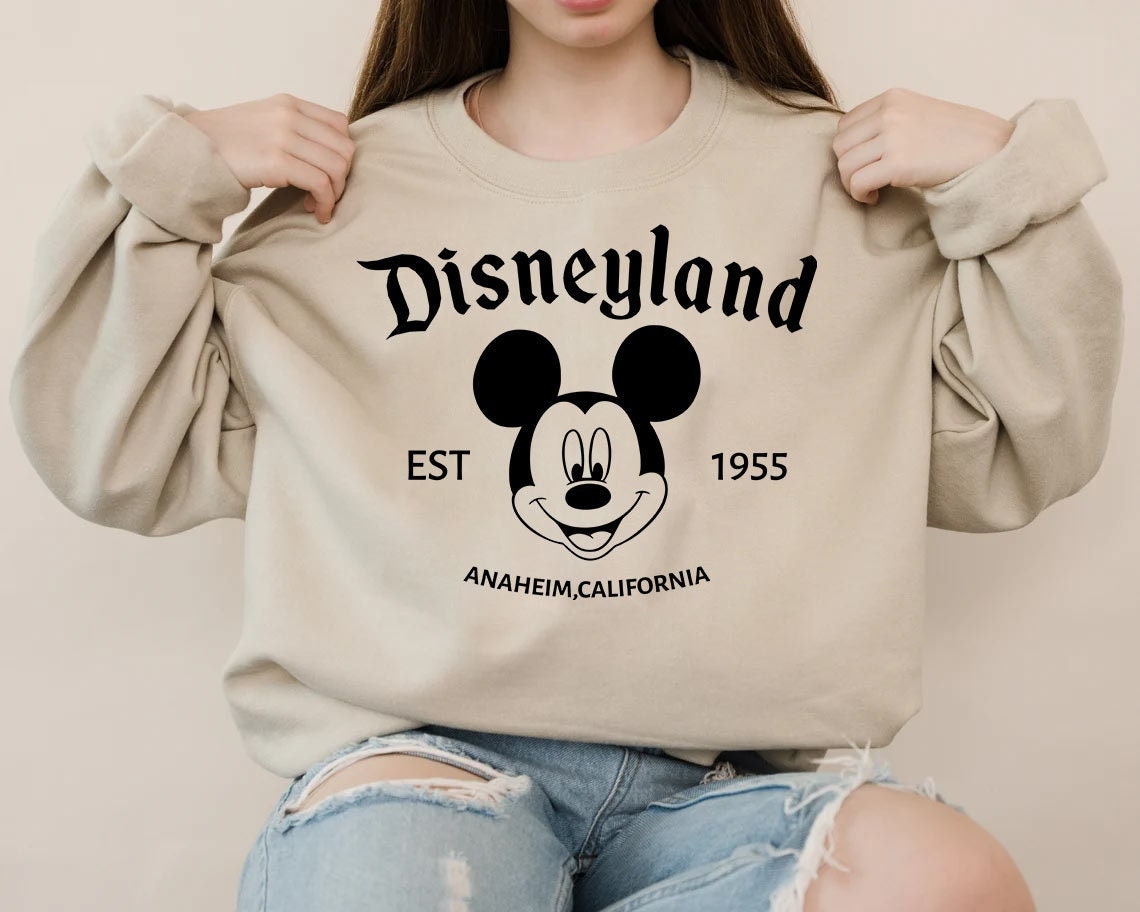 Retro Mickey Disney Sweatshirt, Mickey Disneyland Sweatshirt, Mickey ...