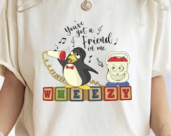 Disney Pixar Toy Story Penguin Wheezy Sing FE1220 Holiday Trip Unisex T-shirt, Sweatshirt, Family Birthday Gift Adult Kid Toddler Tee