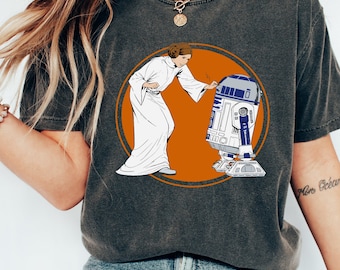 Retro Star Wars Princess Leia And Droids R2-D2 WS1226 Holiday Trip Unisex T-shirt, Sweatshirt, Family Birthday Gift Adult Kid Toddler Tee