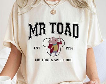 Sided Disney Mr. Toad_s Est 1966 Wild Ride FE1000, Holiday Trip Unisex T-shirt, Sweatshirt, Family Birthday Gift Adult Kid Toddler Tee