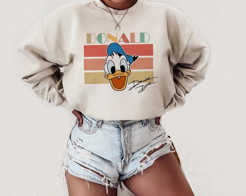 Donald Duck Sweatshirt, Donald Duck Hoodie, Disney Sweatshirt, Disney Hoodie, Disney World Sweatshirt, Donald Family Shirt bild 1