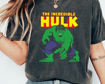 Marvel Classic The Incredible Hulk Distressed WS1137 Magic Trip Camiseta unisex, sudadera, regalo de cumpleaños familiar Camiseta para niños adultos y niños pequeños