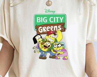 Disney Big City Greens Cute Characters Funny Vintage FE1039 Holiday Trip Unisex T-shirt, Sweatshirt, Family Birthday Gift