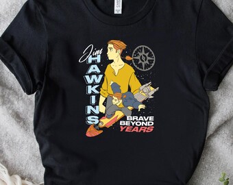 Disney Jim Hawkins Double Portrait Brave Beyond D1043 Camiseta unisex para viaje de vacaciones, sudadera, regalo de cumpleaños familiar, camiseta para adultos y niños pequeños