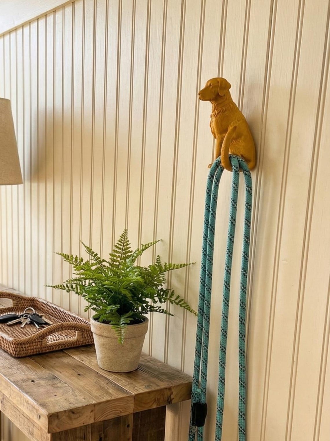 Wall Mounted Key and Leash Holder for Wall, love Dog Paw Print Sign, Rustic Entryway Hooks for Wall Mounted Key and Leash Holder for Wall, love Dog Paw Print Sign, Rustic Entryway Hooks for