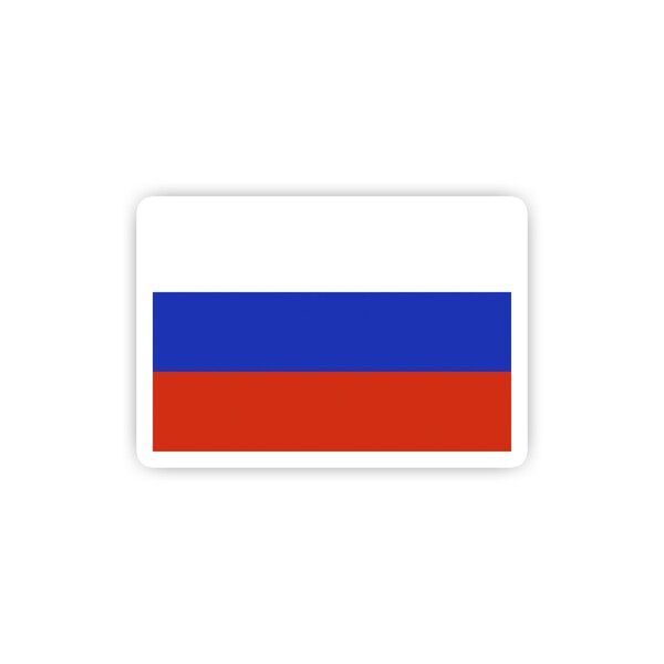 Russian flag sticker