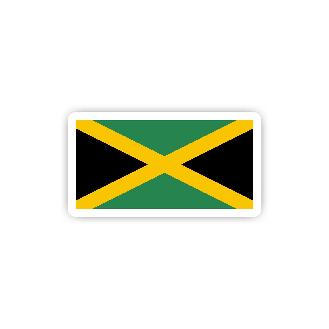 Jamaican Flag Sticker Etsy