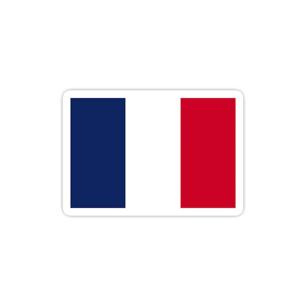 France, French Flag Sticker