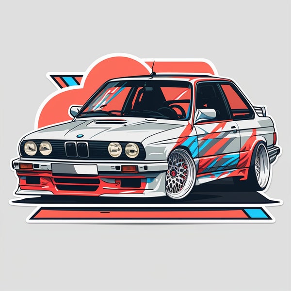 BMW E30 M3 sticker