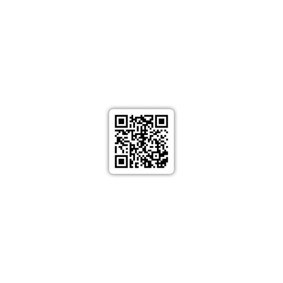 QR code Rick Roll to phone number Square Sticker