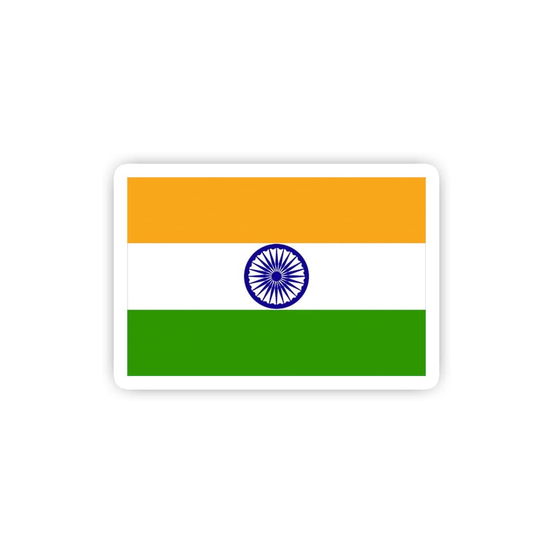 Indian Flag Sticker Etsy