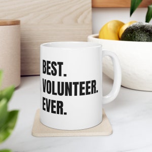 Volunteer appreciation gift, volunteer mug, volunteer gift, volunteering gift, volunteer appreciation, best volunteer gift