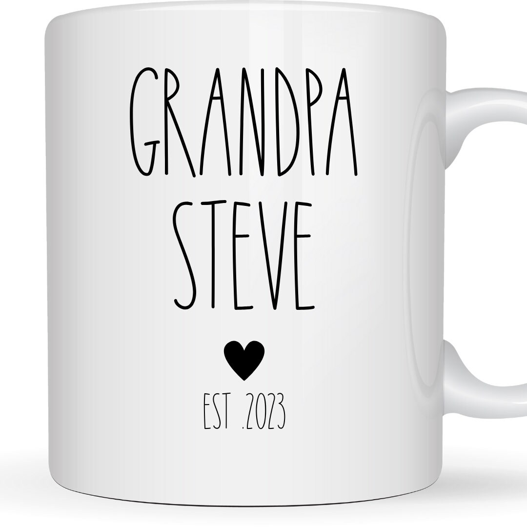 Grandpa Mug Pregnancy Announcement, Customized Grandpa Gift, New