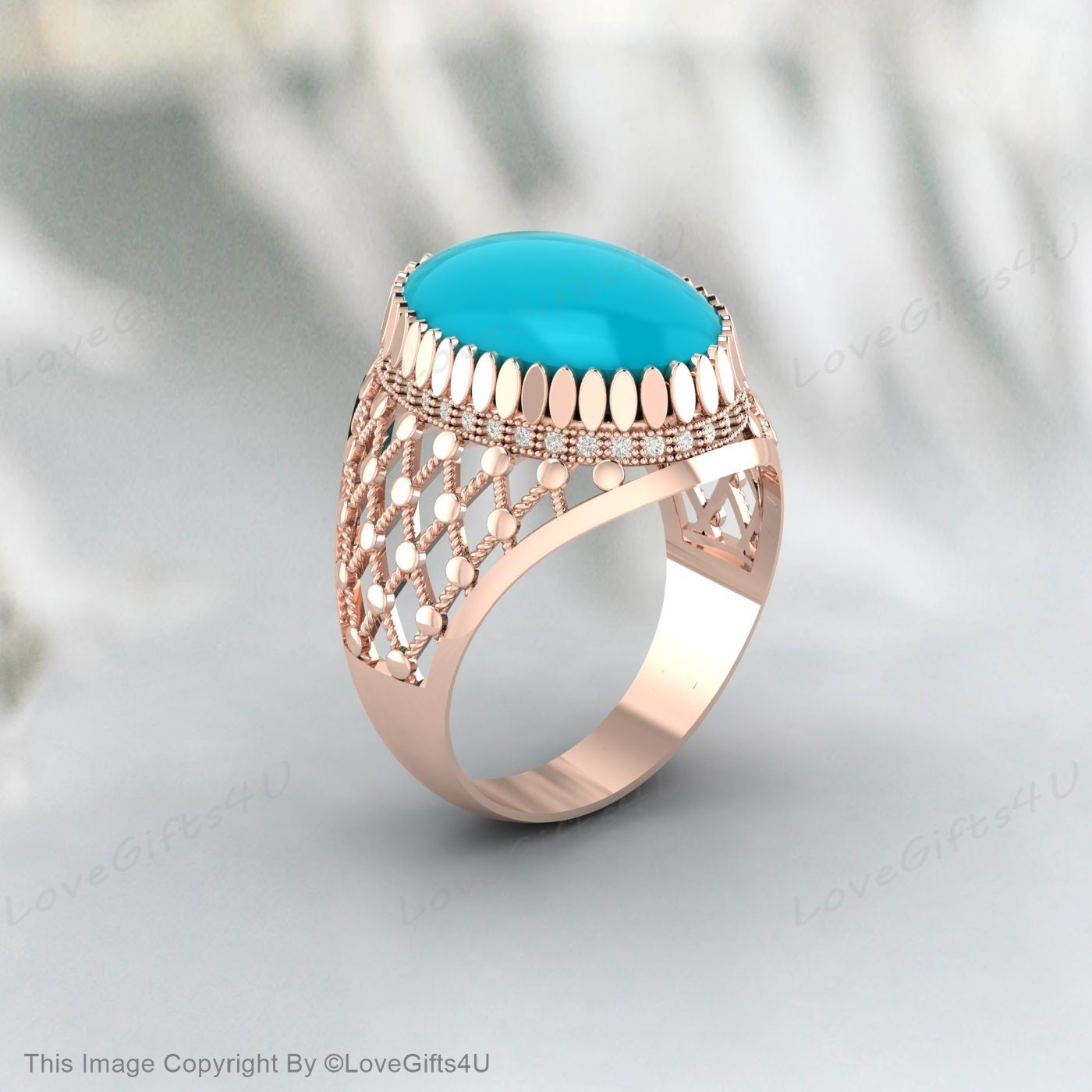 Rings Portal - Real Turquoise Ring mens feroza stone... | Facebook