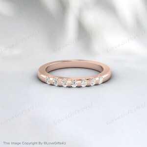 Diamond Wedding Band,Minimalist Wedding Band,Diamond Engagement Band,Diamond Full Eternity Band,Engagement Ring,Anniversary Band For Women