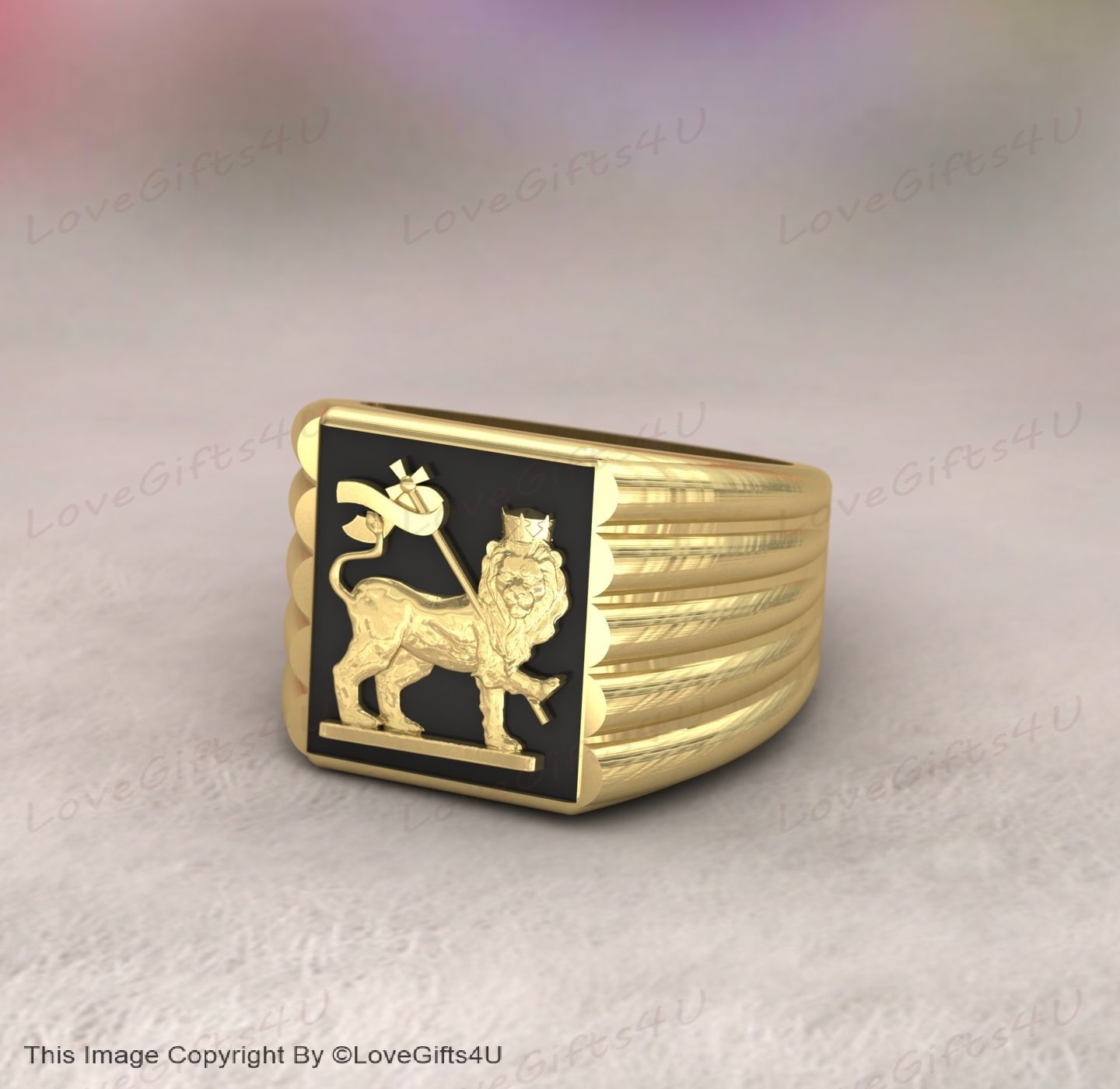 Handmade Lion of Judah Ring - 925 Sterling Silver or Gold Filled