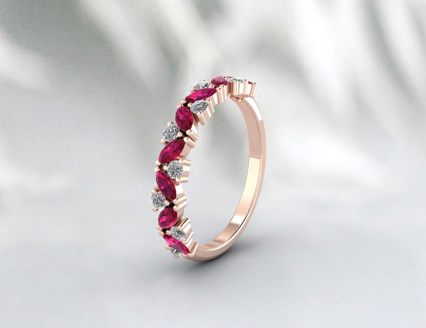 10k Marquise Ruby - Etsy