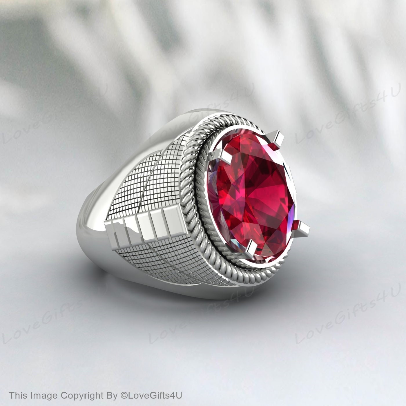 Chevalière Ancienne Bague à Poison En Argent Et Or - Sertie D'un Rubis - Taille 56