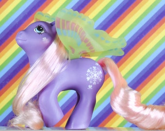 Vintage My Little Pony G1 Flurry Windy Wing Snowflake hearts