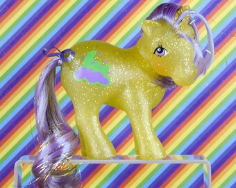 Paillettes My Little Pony G1 Napper vintage parfaites menthe