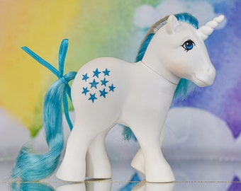 Zeer zeldzame HTF Vintage My Little Pony G1 Re Unicorno Variant III Italië